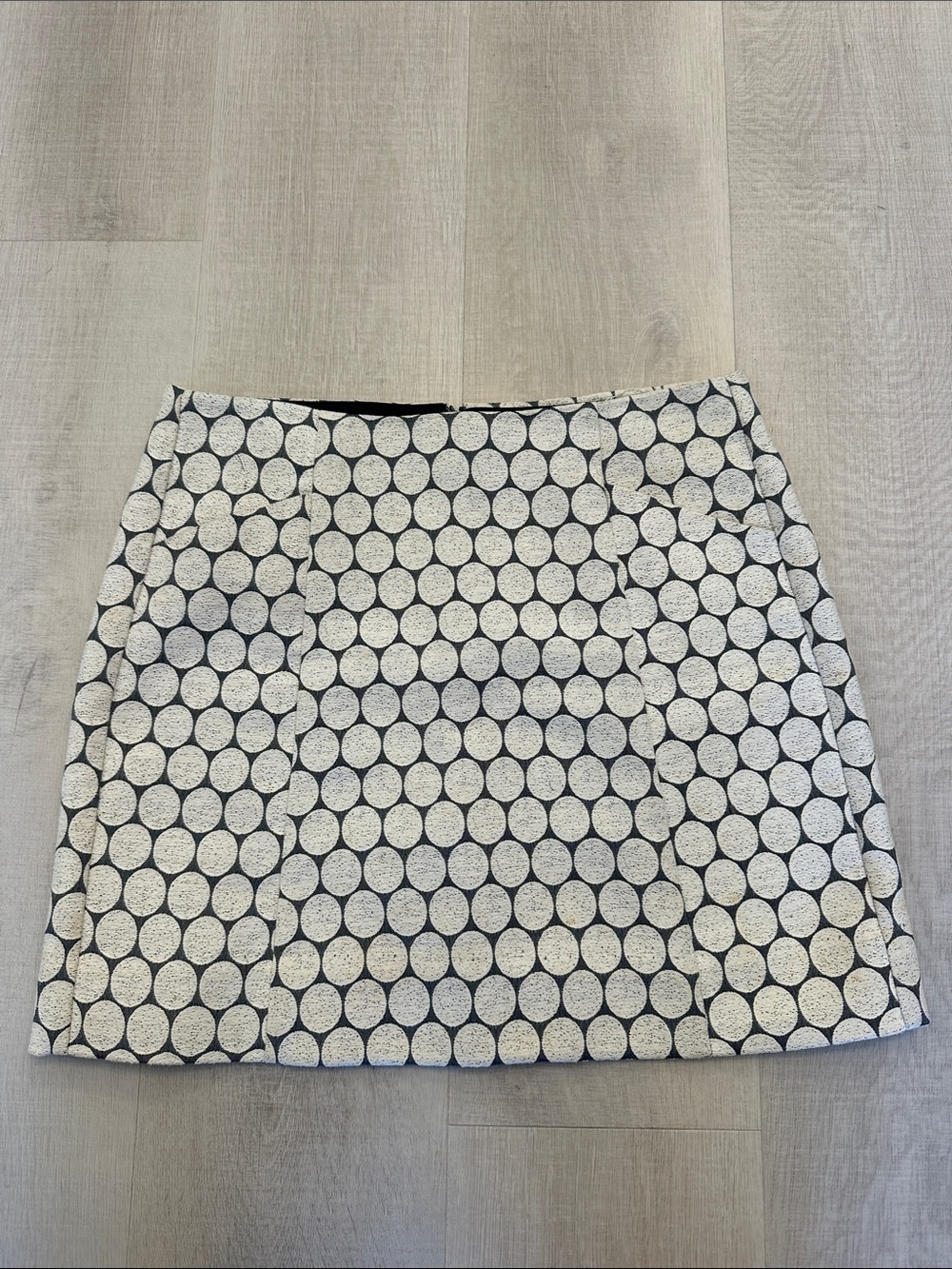 Jcrew Polka Dot A-Line Skirt - Black and White